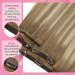 Youngsee Clip In Extensions - Real Hair Ombre 50cm Balayage Medium Brown & Platinum Blonde - 120g 7pcs - Premium Quality Hair Extensions - Buy Online on SooperMarket.com