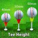 BIRDIE79 Upgraded Premium Big Head Silicone Golf Tees 3-1/4 Height Adjustable - Tee Off with Greater Consistency - Excellent Durability - Golf Tee Hanger - 1 Pack (9 Tees + 2 Figures) - Buy Online on SooperMarket.com