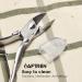 Professional Cuticle Nippers Precision Manicure Nail Clippers Stainless Steel Scissors Thick and Ingrown Nails Hospital Grade Podiatry Tool - Buy Online on SooperMarket.com