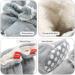 TMEOG Baby Booties | Infant Winter Slippers | Newborn First Walking Shoes | Boys Girls 0-18 Months | Light Grey Furry - Buy Online on SooperMarket.com