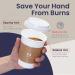 50 Pack 12oz White Coffee Cups with Dome Lids, Sleeves - Disposable Paper To Go Cups for Hot Drinks - Ideal for Cafes & Businesses - Buy Online on SooperMarket.com
