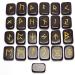 Black Tourmaline Runes Crystal Rune Stones Set Elder futhark Viking Gemstone Reiki Healing Golden Engraved Runic Alphabets (Black Tourmaline) - Buy Online on SooperMarket.com