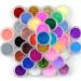 Surepromise 45 Colors Mix Colors Eyeshadow Makeup Nail Art Pigment Glitter Dust Powder Set 45 Piece Set