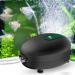 AQQA aquarium air pump Ultra quiet aquarium oxygen pump 8W adjustable powerful oxygen pump with double outlet valve for 1200l