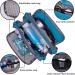 WANDF Toiletry Bag Water-Resistant Nylon Travel Wash Bag Lightweight Dopp Kit for Men and Women (A-Sky Blue) - Buy Online on SooperMarket.com