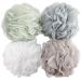 Bath Sponge Shower Loofahs 60g Mesh Pouf Bath Scrunchies Body Wash Puff - Pack of 4