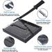ISDIR Paper Cutter Guillotine  12 Inch Paper Cutting Board  12 Sheets Capacity  Heavy Duty Metal Base  Dual Paper Guide Bars  Professional Paper Cutter and Trimmer for Home  Office (12'' Black) - Buy Online on SooperMarket.com