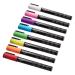 Amazon Basics Bullet/Chisel Reversible Tip Chalk Markers, Bright Colors, Fine Point Bright Colors Fine Point