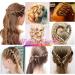 Sularpek Tail Hair Tool 2 pcs Durable Hair Looping Tool Tail French Braid Loop Tool Fashion Hair Braiding Tool for Making Women and Girls Hair Style (Black) - Buy Online on SooperMarket.com