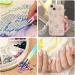 Bewudy 3 Pcs Nail Rhinestone Picker Dotting Pen Set | Dual-ended Wax Pencil Tool for Nail Art DIY Decoration | Jewelry Dotting Pen in Blue Pink Purple - Buy Online on SooperMarket.com