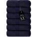 Lavish Touch Hand Towels - Luxury Spa Quality 100% Cotton 600 GSM Pack of 6 | Soft, Highly Absorbent Midnight Hand Towels for Bathroom, Kitchen, Hotel, Gym - Buy Online on SooperMarket.com