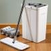 JOYMOOP Mop and Bucket with Wringer Set, Flat Floor Mop and Bucket, Mop for Floor Cleaning with 3 Microfiber mops, Wet and Dry Use, Household Cleaning Tools, for Hardwood, Laminate, Tile Double Dry Scrapers 50 Mop with 3
