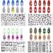RUNRAYAY 4Pcs Christmas Nail Stamp Plates Snow Nails Art Stamping Plate Elk Santa Claus Christmas Tree Animal Nail Plates Template Image Manicure Nail Art Tools B - Buy Online on SooperMarket.com