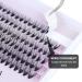 240pcs 40D 0.07 D Curl Cluster Eyelash Extensions - Soft Natural False Eyelashes DIY At Home - 12mm Length - Pack of 1 - Buy Online on SooperMarket.com