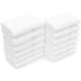 LT Elite Luxury Hotel & Spa Collection Turkish Terry Cotton Washcloth Set - 12 Premium White Washcloths - Buy Online on SooperMarket.com