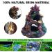 Aihotim Coral Aquarium Reef Decoration - Resin Fish Tank Mountain Cave Ornament for Betta Fish - Buy Online on SooperMarket.com