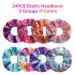 24-Piece Metallic Scrunchies - Shiny Mermaid Hair Ties for Women & Girls | Colorful Elastic Ponytail Holders - Neon Hair Accessories - Buy Online on SooperMarket.com
