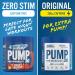 Applied Nutrition Pump Zero Pre Workout - Caffeine Free Energy & Performance (375g - 25 Servings) - Icy Blue Raz Flavor - Buy Online on SooperMarket.com