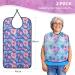 Baypify Adult Bibs for Seniors Waterproof Aprons for Adults for Men and Women Washable and Reusable Clothing Protectors with Mud Flaps Pink XL - Buy Online on SooperMarket.com