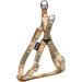 Touchdog Caliber Designer Embroidered Fashion Pet Dog Leash and Harness Combination Medium Brown Pattern Brown Pattern Medium - Buy Online on SooperMarket.com