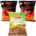 Ruchi Chanachur mixed packs - 3 types (300g:2Hot+1BBQ) 2Hot+1BBQ 900 g (Pack of 1)