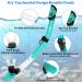 JARDIN Dry Snorkel Set | Panoramic View Anti-Fog Diving Mask | Free Breathing & Adjustable Strap | Professional Snorkeling Gear for Adults | Teal - Buy Online on SooperMarket.com