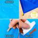 WIWIGO Sandproof Beach Blanket 79 X 83 - Waterproof Outdoor Picnic Mat for Travel, Camping, Hiking - Blue - Buy Online on SooperMarket.com