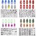 RUNRAYAY 6Pcs Christmas Theme Nail Art Stamping Plate Kit with Nail Stamper & Scraper Various Pattern Snow Elk Santa Claus Collection Nail Art Plates Set for Christmas Design DIY Print Manicure Salon B + Tools - Buy Online on SooperMarket.com