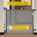 Retractable Baby Gate Mesh Baby Gate or Mesh Dog Gate 33" Tall Extends up to 55" Wide Child Safety Gate for Doorways  Stairs  Hallways  Indoor/Outdoor(Grey 33"x55" Gray 33x55 Inch - Buy Online on SooperMarket.com