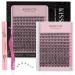 Cluster Eyelash Extensions Kit 240Pcs 30D 0.07 DCurl Mix 9-15mm Lashes with Lash Bond & Seal & Applicator Soft Natural False Eyelashes DIY Individual Lashes at Home (30P Kit) 1 count (Pack of 1) 30P Kit