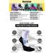 PAPAISON Adjustable Inline Skates with Light Up Wheels - White, Large (Youth & Adult 4-7 US) - Buy Online on SooperMarket.com
