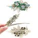 Pretty Alligator Hair Clips Metal Flower Hair Clip Peacock Hair Clip - 2 PCS Large Flower Barrettes for Women (Style B) - Buy Online on SooperMarket.com