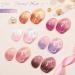MEET ACROSS Pink Color Changing Gel Nail Polish Set - Mood Temperature Change Translucent Nude Pink Gel Polish with Foil & Crystal Accents - Buy Online on SooperMarket.com