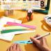 240 Sheets Bright Paper Chain Strips - 46 Ft Total Length - 1x8 Assorted Colors Construction Paper for Kids Art Craft - Includes Double Sided Tape - Buy Online on SooperMarket.com