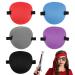 JSRQT 6 Pack Single Eye Patch Adjustable Eye Patch After Surgery Amblyopia Strabismus Lazy Eye Patches Super Soft Eye Mask for Pirate Cosplay Costume
