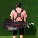 Black Quick Side Release Plastic Buckle Golf Bag Shoulder Straps | Adjustable and Durable - Buy Online on SooperMarket.com