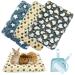 XMPEKO 3 Pack Small Animal Plush Bed - 40 * 30 * 3cm Warm Soft Fleece Guinea Pig Bedding Mat for Cage Accessories for Rabbit Bunny Chinchilla Squirrel Hedgehog Hamster 40*30*3cm
