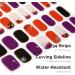 NAILOG Semi Cured Gel Nail Strips - Salon-Quality Long Lasting Nail Wraps - Dark Moon Night - 34 pcs - Buy Online on SooperMarket.com