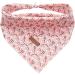Lionheart Glory Dog Half 1 Packer Washable Soft Cotton Christmas Libbar Schal adjustable Kerchief square dog Neck towel for large dogs pink neckerchiefs Large (1 Pack) B: Santa Claus