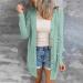 Long Shirt Outerwear Top Thin Warm Knitted Coat Women's Blouse V-Neck Shirt Tunic Long Women's Tunic Women's Shirt Casual Checked Shirt Women's Winter Chunky Knit Jacket G-green M - Buy Online on SooperMarket.com