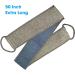 50 Loofah Back Scrubber - Extra Long Natural Flax Exfoliating Shower Tool for Deep Cleansing | Men & Women | Includes Wall Hook - Buy Online on SooperMarket.com
