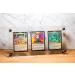 Acrylic Trading Card Frame Holder Stand Display - 3 Slots UV Filtering Screwdown - Buy Online on SooperMarket.com