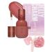 Kaja Lip & Blush Glazed Keychain Stain - Jelly Charm 05 Peach Fizz | with Triple Berry Complex  Lemon Fruit Extract & Olive Squalane  Hydrating  Easily Buildable and Blendable  Long Lasting Lip Tint