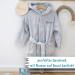 Wolimbo Personalized Children's Bathrobe - 100% Cotton Baby Bathrobe with Embroidered Name & Star Motif (Size 86-92 Light Grey) - Buy Online on SooperMarket.com