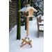 Dobar 21277E Large Bird Feeder Solid Wood Bird House with Shingle Roof Premium Bird Feeding Station for Container Montage 38x38x30 cm - Buy Online on SooperMarket.com