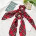 JNAWA 2Pieces Chrismas Tartan Scrunchies Plaid Elastic Hairbands Hair Scarf Scottish Bowknot Hair Scrunchies Hair Accessories for Women Girls - Buy Online on SooperMarket.com