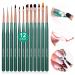 Saviland Nail Art Brushes Set - 12pcs Nail Art Design Pen Painting Tools with Nail Extension Gel Brush  U V Gel Nail Brush  Nail Art Liner Brush for Nail Salon