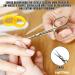 Cuticle Scissors Precision Manicure Beauty Nail Scissors for Small Children Cuticle Nipper Professional Stainless Steel Scissors for Men Women 3.7 Inch Gold - Buy Online on SooperMarket.com
