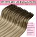 Youngsee 40cm Clip in Balayage Extensions | Real Hair Brown & Blonde | 120g - 7PCs Hair Clips - Buy Online on SooperMarket.com