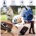 BRRAAVEES AirTag Keychain Holder - Anti-Lost PU Leather Case (3 Pack) - Pet Tracking Compatible - Buy Online on SooperMarket.com